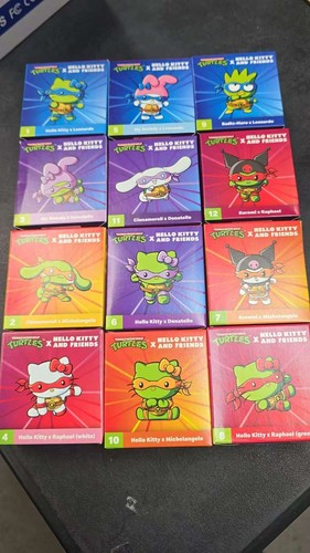 2025 Teenage Mutant Ninja Turtles Hello Kitty Happy Meal Toys 1-12 Set Brand New - Picture 24 of 24