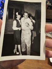 Vintage Photo Snapshot Military Soldier With A Ladie Women Dancing WW2 OF