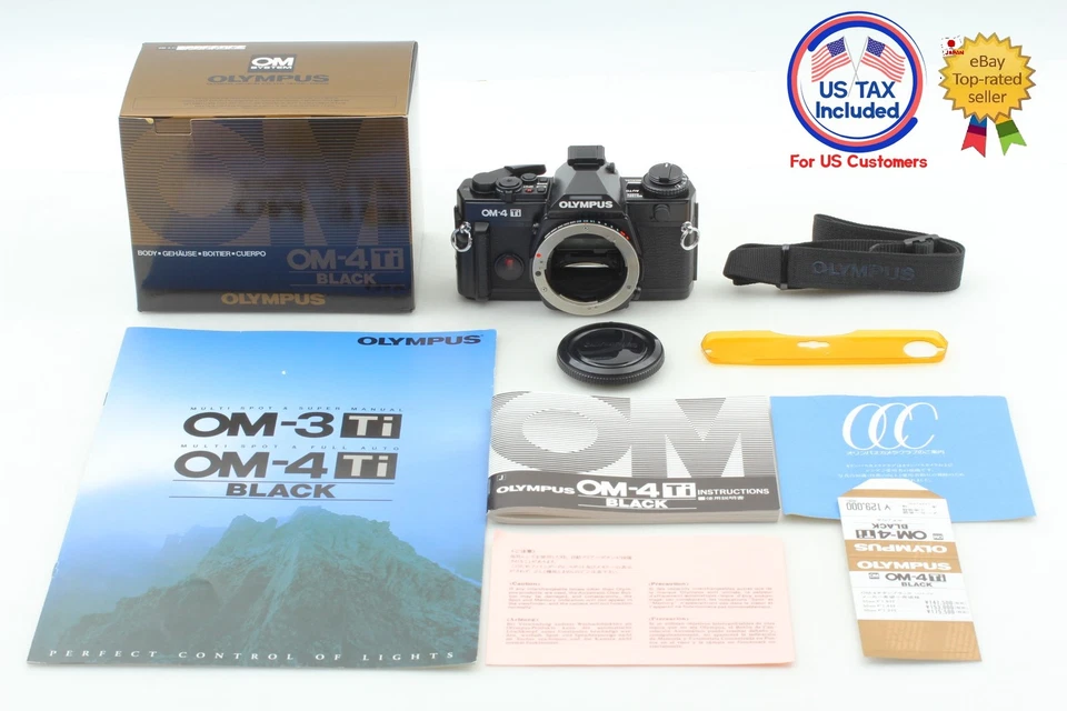 [Sin usar en caja] Olympus OM-4Ti OM4 Ti Titan 35 mm cámara fotográfica SLR cuerpo de JAPÓN Foto 2 de 4