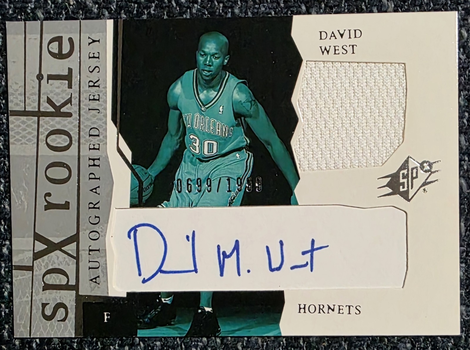 2003-04 SPx David West RPA SP Auto Relic #165 /1999