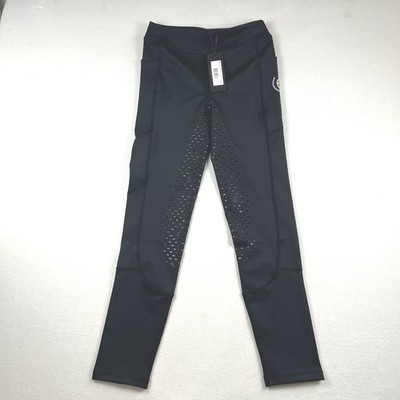 Equestrian Stockholm Riding Tights Dressage Movement Black Edition 13-14Y NEW