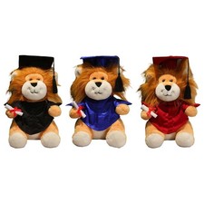 Bambola per leoni di laurea comodo giocattolo di peluche per adulti da