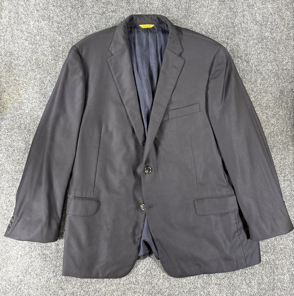 Blazer Hickey Freeman New York Traveler azul real abrigo deportivo de lana adornada 48 R Foto 2 de 4