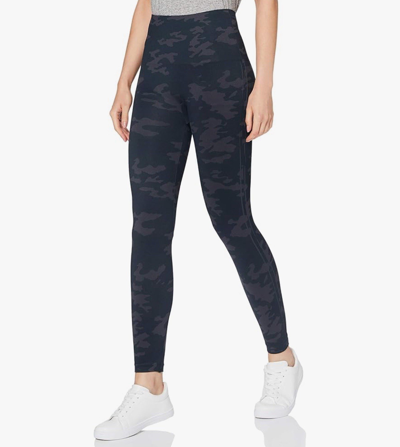 Spanx Women’s Black Camo Look At Me Now Seamless Leggings Size Large