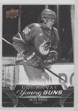 2023-24 Upper Deck Series 1 UD Canvas Young Guns Black & White Akito Hirose 6a7