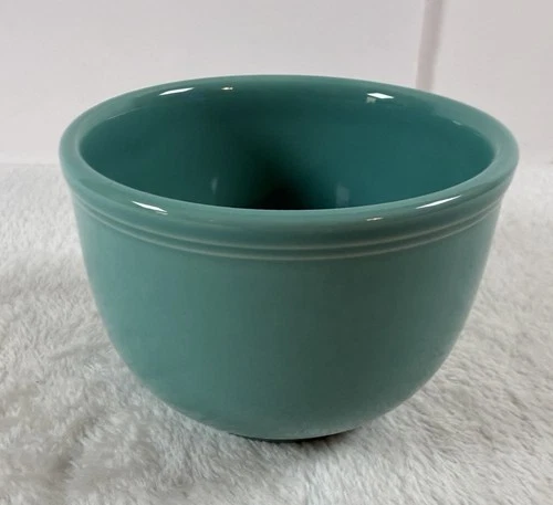 Homer Laughlin Turquoise Chili Bowl Blue Set Of 3 Mcm Fiesta China