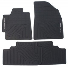Genuine Toyota 2008-2013 Toyota Highlander Black Rubber All Weather Floor Mats P