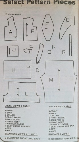 Vtg Simplicity Toddlers' Bloomers/Dress/Top Pattern #8453 Sizes 1-2-3-4 UNCUT - Picture 5 of 7