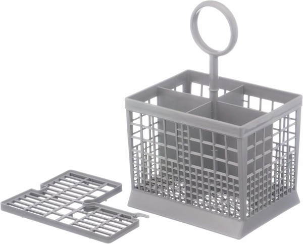 Bosch Siemens 00093986 Besteckkorb, Grau Mit Griff + Abdeckung 155X128X1-image
