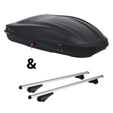 Für Seat Altea XL Typ 5P5/5P8 - Dachträger Menabo Tiger & Dachbox Spark 400 kpl.