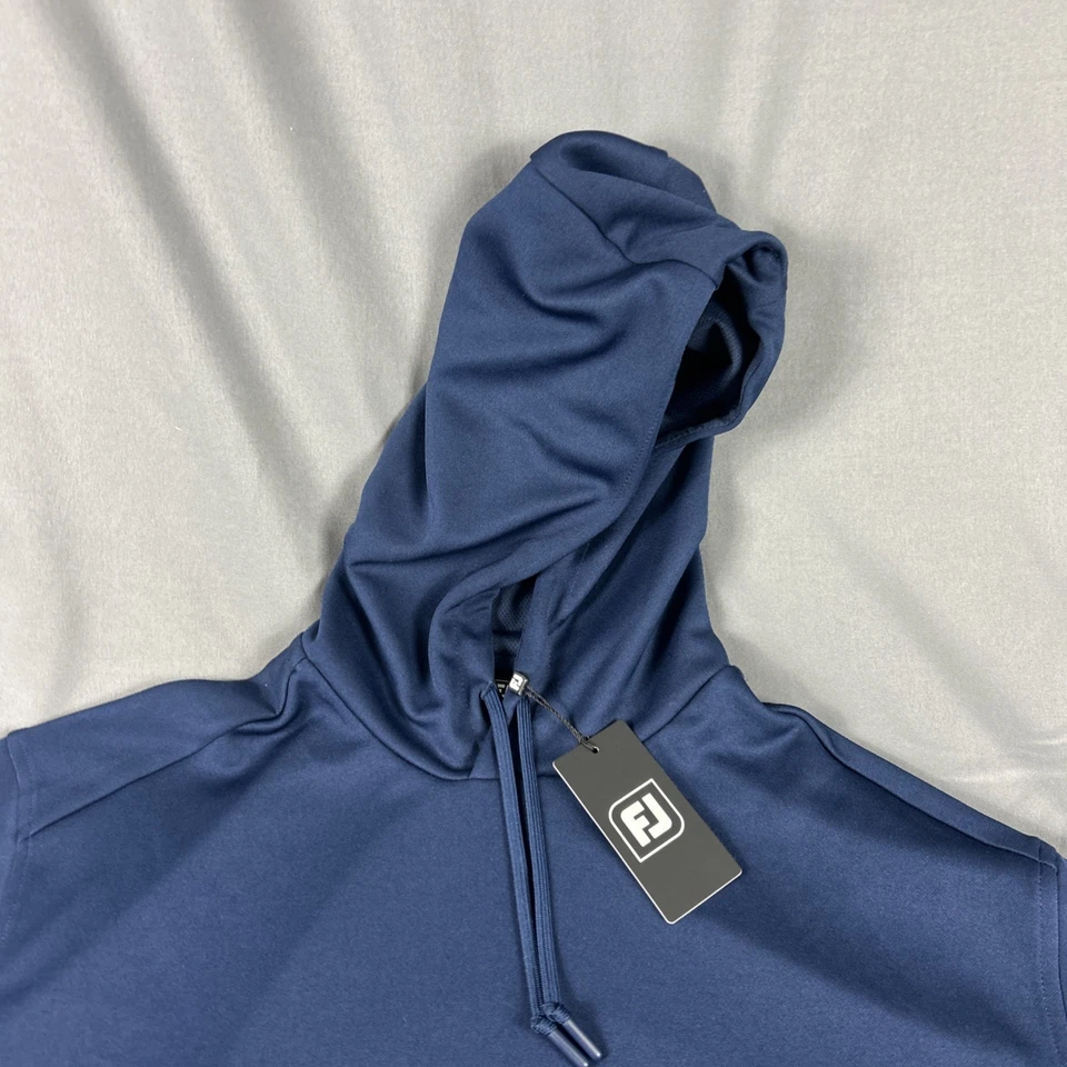 FootJoy Golf Hoodie Lightweight Large Navy Blue Polyester NWT MSRP $125 - Image 3 of 4