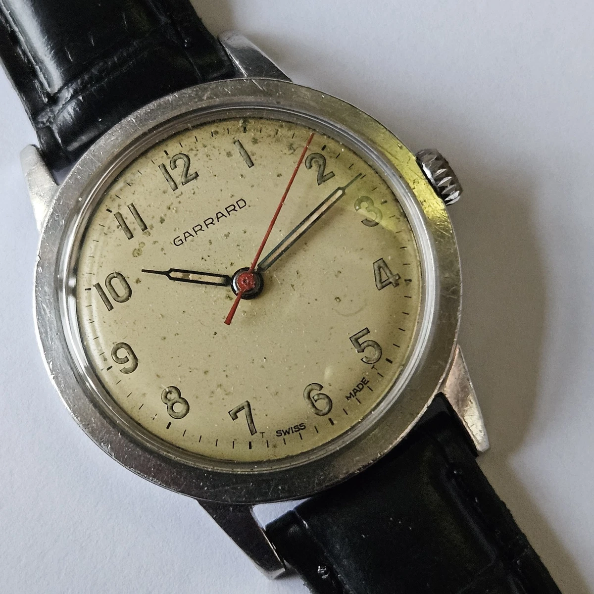 Montre Mécanique GARRARD Suisse - Édition Leyland Cars Jaguar - Occasion Fonctionnelle