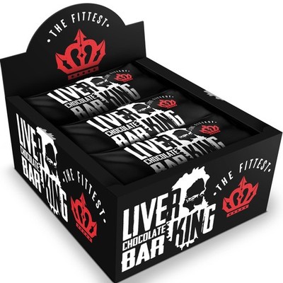 THE FITTEST Chocolate Chip Liver King Bar   High Protein Snack Bar with Beef ...