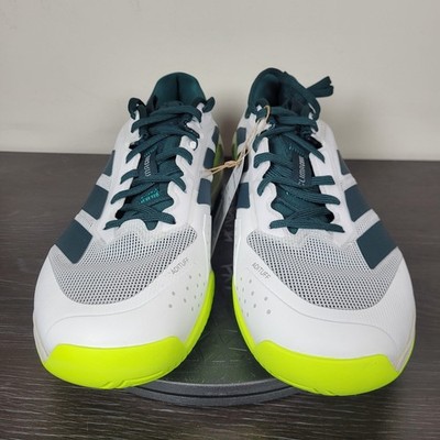 Adidas Adizero Ubersonic 5 Tennis Men\'s US 7.5 Court Shoes White Green JR2714 NW adidas Adizero Ubersonic 5 White Green Men main image 3