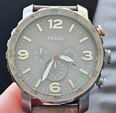 Mens Genuine Over-sized Fossil Chronograph Watch Jr-1419