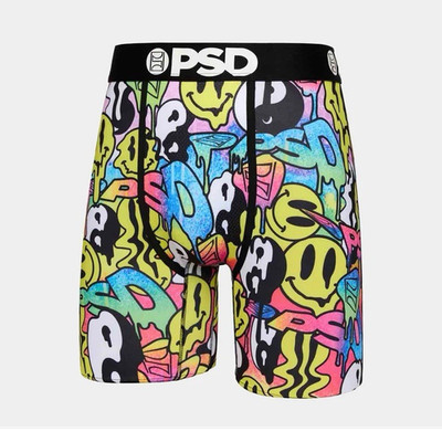 PSD Core Standard Men's Boxer Briefs 3-Pack Small Microfiber Graphic Multicolor