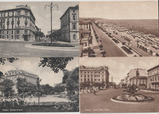4 VECCHIE CARTOLINE DI PESCARA - VEDUTE VARIE - FORMATO GRANDE, ANNI '40