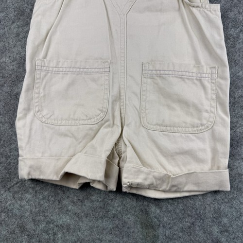 Old Navy Vintage Girls Shorts Overalls Embroidered Khaki Size 4T 100% Cotton - Picture 11 of 11