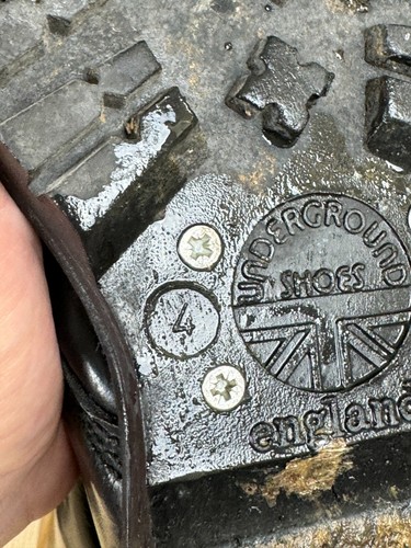 Underground England vintage leather Boots Shoes - Picture 12 of 13