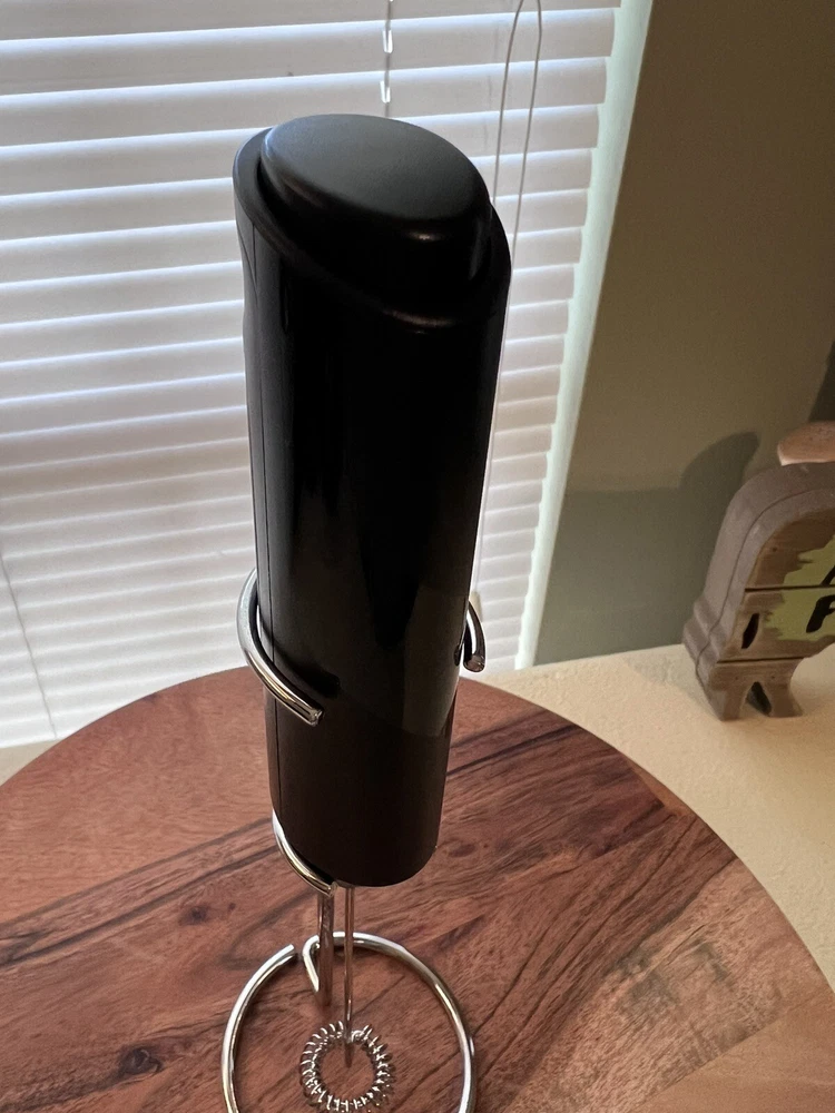Milk Frother Handheld Battery Operated Electric Foam Maker with Stand