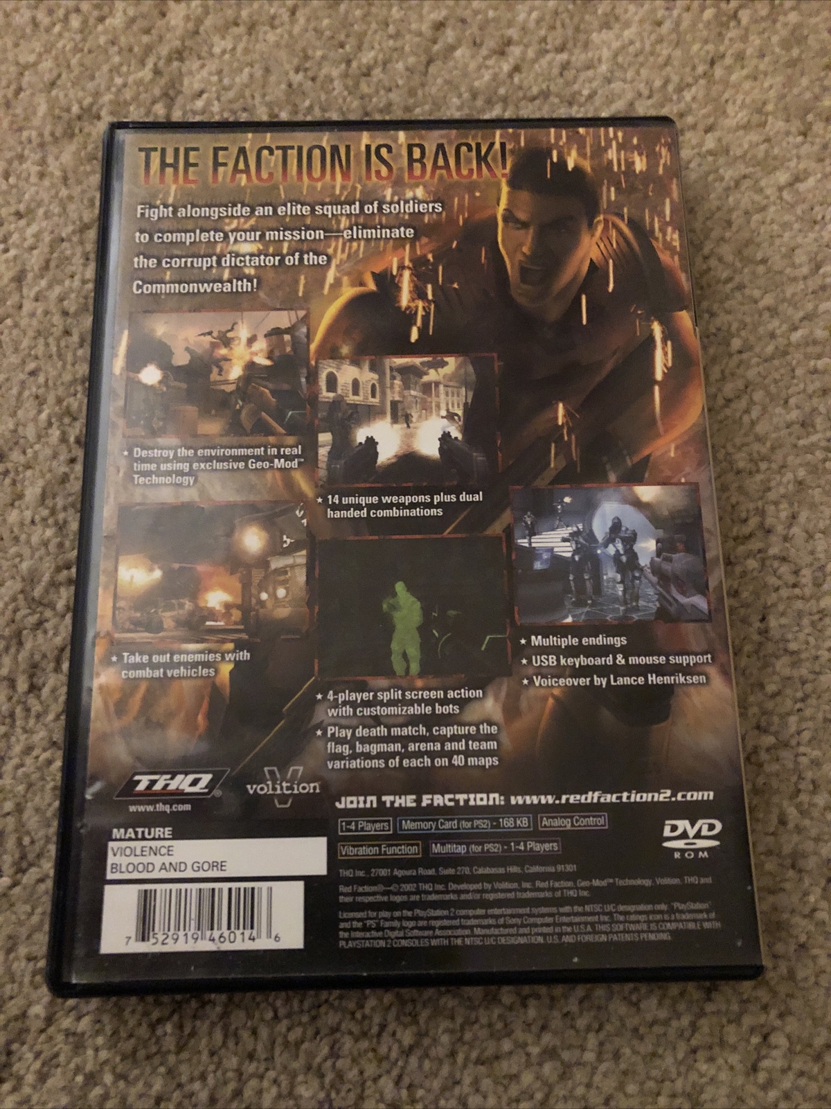 Red Faction Ii Sony Playstation 2 02 For Sale Online Ebay