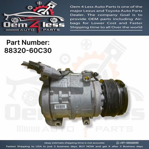 Lexus LX600 2022, 2023, 2024 Compressor Assy, Cooler OEM 8832060C30 88320-60C30 - Picture 4 of 5