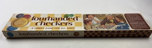 Vintage 1974 Four Handed Checkers Game COMPLETE! Created By Elmer C. Pearson - Picture 11 of 14