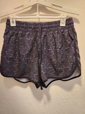 WOMEN'S VELOCITY Lined Pull-On Drawstring Athletic Running Gym Shorts Sz M