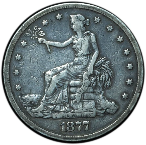 1877 Trade Dollar VF Very Fine Condition Nice Original Patina