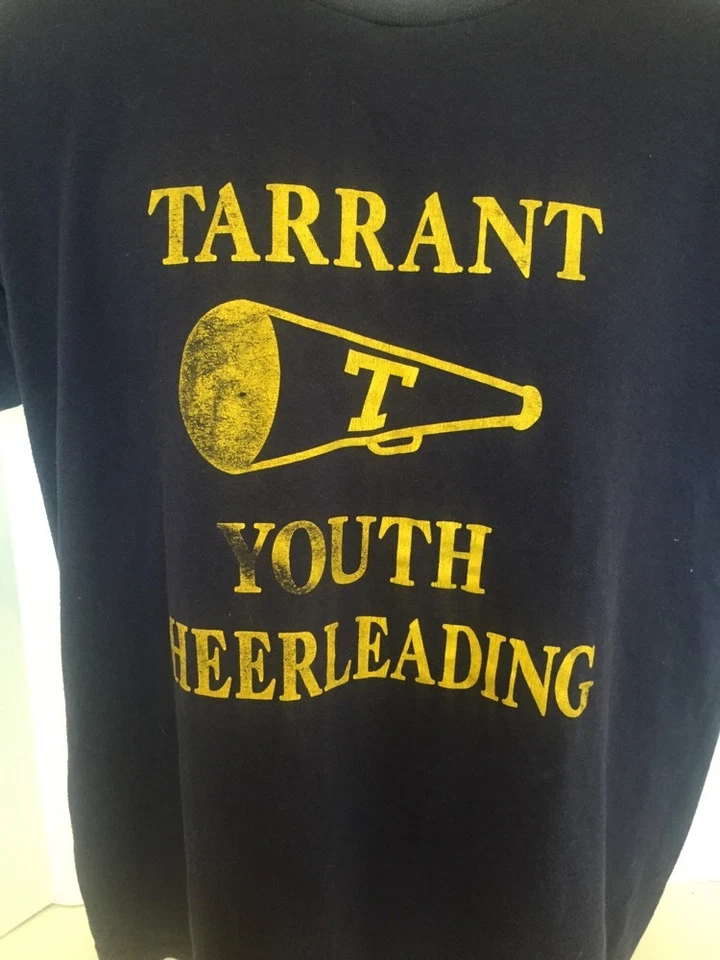 Винтажная молодежная футболка черлидинга Tarrant мужская смесь L 50/50 одинарный шов - Изображение 2 из 4