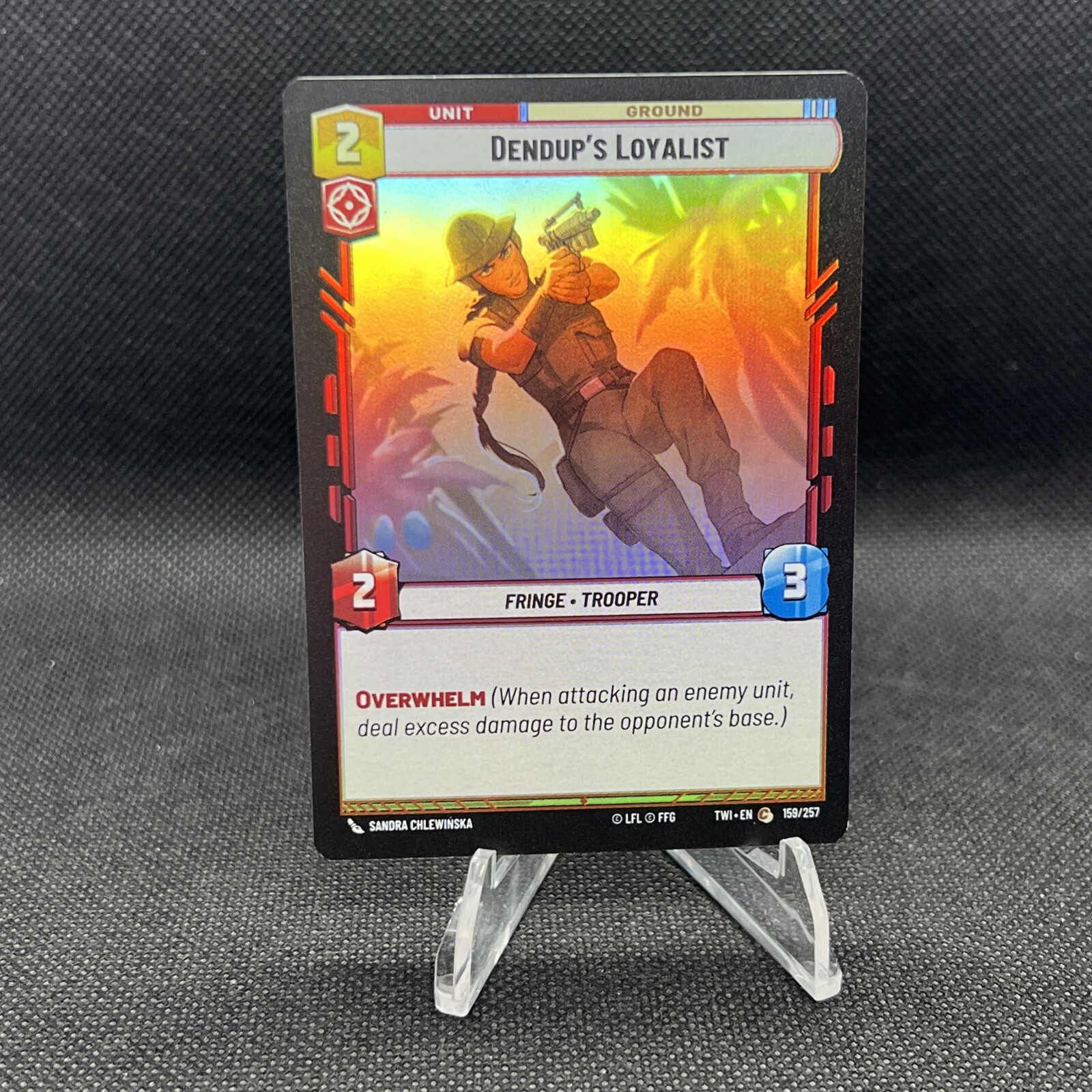 FOIL Star Wars: Unlimited - Dendup's Loyalist - TOR 159/257 FOIL