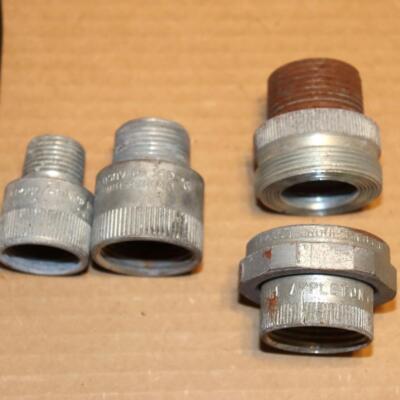 Lot of Crouse-Hinds REA12 REA23 Explosionproof IMC/Rigid Reducer  1/2 x 3/4 x 1''
