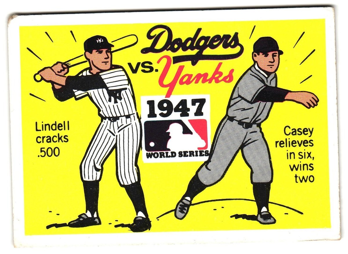 Dodgers vs. Yankees 1947 World Series 1968 Fleer MLB Card #45 | eBay