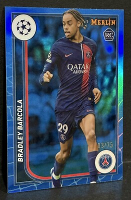 2023-24 Topps Merlin UEFA Club Competition PSG RC Bradley Barcola