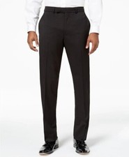 Kenneth Cole Reaction Men's Black Slim Fit Tuxedo Pants 42 x 32 yap2225