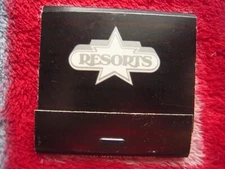 NOS VTG RESORTS INT'L CASINO HOTEL - ATLANTIC CITY, NJ UNSTRUCK MATCHBOOK 2" W