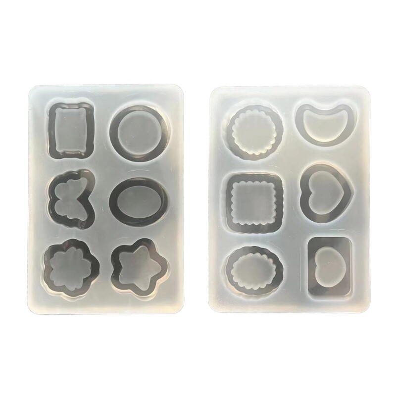 Silicone Mould Flower Photo Frame Shaker Epoxy Resin Mold Craft DIY