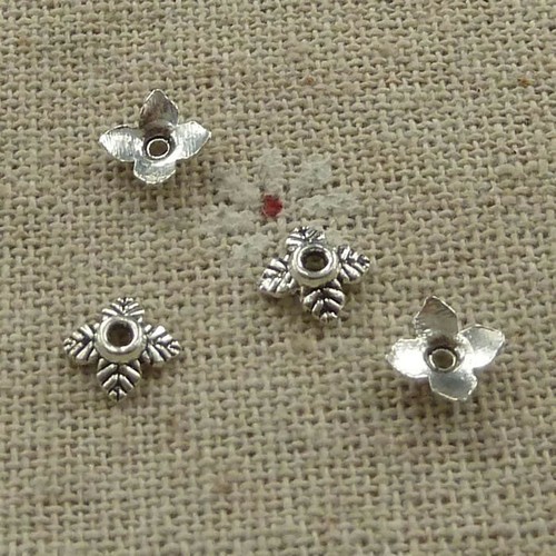 Envío gratuito 1200 piezas Tapas de cuentas de hojas de plata tibetano 6x2mm L-3943 - Imagen 2 de 4