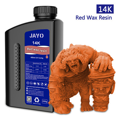 JAYO 1KG 14K Rotes Wachs Harz Hohe Präzision 405nm UV-Härtung Resin LCD Red Wax