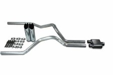 Dodge Ram 1500 Truck 19-25 2.5 Dual Exhaust Kits 1 Chamber Muffler Slash Tips