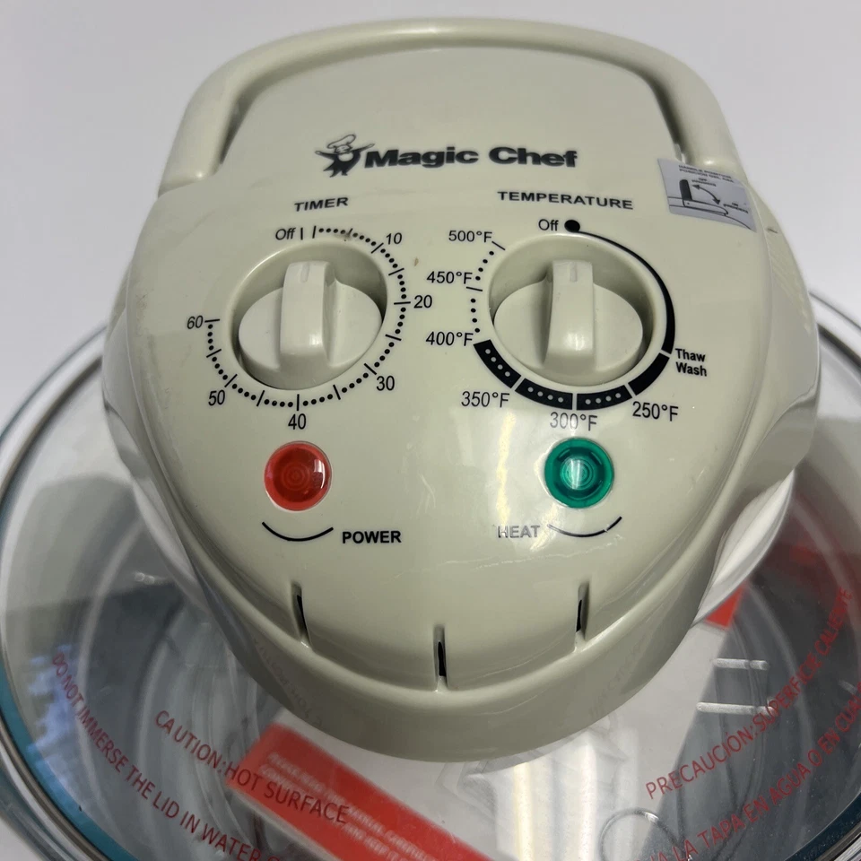 MAGIC CHEF 3-GALLON GLASS BOWL CONVECTION OVEN Complete # EWGC12W3 - Image 2 of 3
