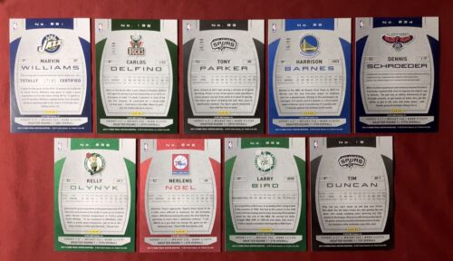 2013-14 Panini Totally Certified 9 Card Lot Marvin Williams Auto + Tony Parker - Picture 2 of 5