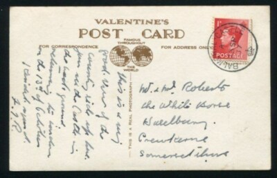 KING EDWARD 8TH BALMORAL CASTLE 1937 POSTCARD 1