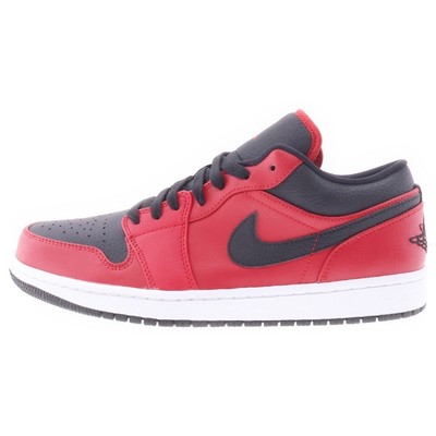 NIKE AIR JORDAN 1 LOW GYM RED TOP SNEAKERS BLACK US9.5 27.5cm  