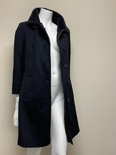 Gimo's Women's Sz 42 Us 6 Wool & Cashmere Slim Fit Mid Coat Jacket Made In Italy