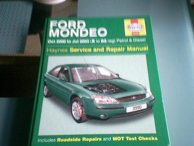 HAYNES WORKSHOP MANUAL 3990 FORD MONDEO Oct 2000 to Jul 2003 (X to 03