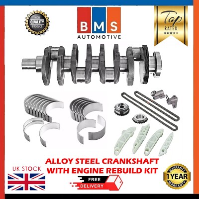 HYUNDAI KIA SANTA D4HB ALLOY STEEL CRANKSHAFT WITH ENGINE REBUILD KIT 2.2 DIESEL
