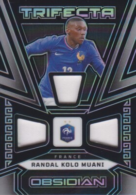 2023-24 Panini Obsidian Trifecta Material Randal Kolo Muani #086/199