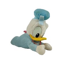 Disneyland 1984 Donald Duck Plush Crawling Baby With Bib Disney Vintage