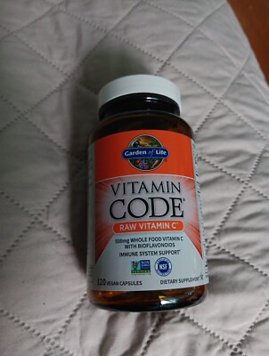 CARDEN OF THE LIFE  VITAMIN CODE RAW  VITAMIN C 120  VEGAN  CAPSULES   12/2025